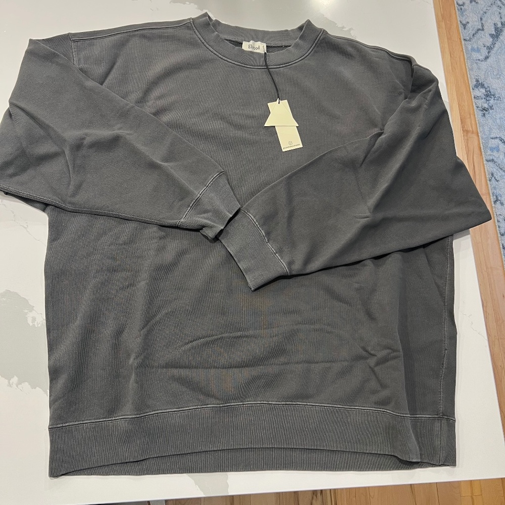 Elwood Grey crewneck XL NWT